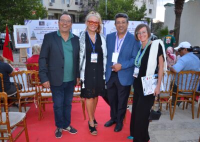 Agora' Film Festival with Festival Director Aziz Hadadi, jury member Nina Dreyer and the Mayor of Fes